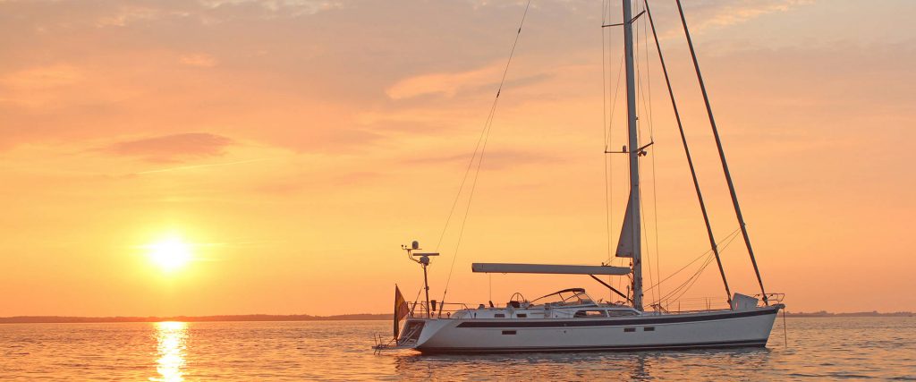 Barca Ancora Tramonto Vele Raccolte Elvstrom
