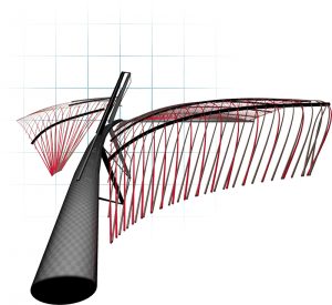 Modello 3D Profilo Vela Elvstrom Alto